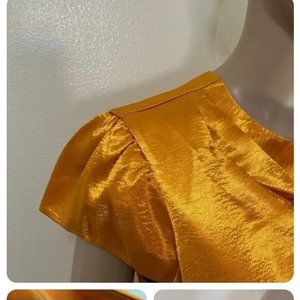 Cinq a Sept gold citron mini dress